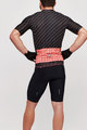 SANTINI Cyklistický dres s krátkym rukávom - SLEEK DINAMO - čierna/červená