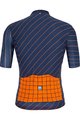 SANTINI Cyklistický dres s krátkym rukávom - SLEEK DINAMO - oranžová/modrá