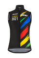 SANTINI Cyklistická vesta - UCI WC FLANDERS 2021 - dúhová/čierna
