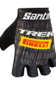 SANTINI Cyklistické rukavice krátkoprsté - TREK PIRELLI 2021 - žltá/čierna