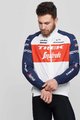 SANTINI Cyklistická vetruodolná bunda - TREK SEGAFREDO 2021 - červená/biela/modrá