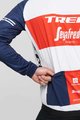 SANTINI Cyklistická vetruodolná bunda - TREK SEGAFREDO 2021 - červená/biela/modrá