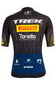 SANTINI Cyklistický dres s krátkym rukávom - TREK PIRELLI 2021 - čierna/biela/žltá