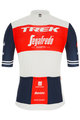 SANTINI Cyklistický dres s krátkym rukávom - TREK SEGAFREDO 2021 - červená/biela/modrá
