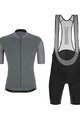 SANTINI Cyklistický krátky dres a krátke nohavice - COLORE - šedá/čierna