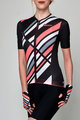 SANTINI Cyklistický dres s krátkym rukávom - SLEEK RAGGIO LADY - čierna/ružová