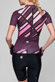 SANTINI Cyklistický krátky dres a krátke nohavice - SLEEK RAGGIO LADY - ružová/čierna/fialová