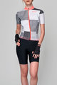 SANTINI Cyklistický dres s krátkym rukávom - TONO SFERA LADY - čierna/biela