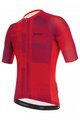 SANTINI Cyklistický dres s krátkym rukávom - KARMA KINETIC - bordová/červená