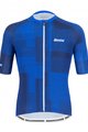 SANTINI Cyklistický dres s krátkym rukávom - KARMA KINETIC - modrá