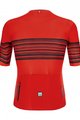 SANTINI Cyklistický krátky dres a krátke nohavice - TONO PROFILO - červená/čierna