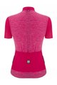 SANTINI Cyklistický krátky dres a krátke nohavice - COLORE PURO LADY - čierna/ružová