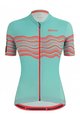 SANTINI Cyklistický dres s krátkym rukávom - TONO PROFILO LADY - oranžová/modrá