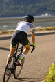 SANTINI Cyklistický dres s krátkym rukávom - TONO PROFILO LADY - biela/čierna