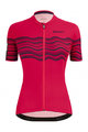 SANTINI Cyklistický dres s krátkym rukávom - TONO PROFILO LADY - ružová/čierna