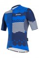 SANTINI Cyklistický dres s krátkym rukávom - DELTA OPTIC - biela/modrá