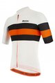 SANTINI Cyklistický dres s krátkym rukávom - SLEEK BENGAL - oranžová/čierna/biela