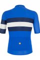 SANTINI Cyklistický dres s krátkym rukávom - SLEEK BENGAL - biela/modrá