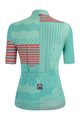 SANTINI Cyklistický dres s krátkym rukávom - GIADA OPTIC LADY - modrá/ružová