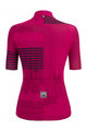 SANTINI Cyklistický krátky dres a krátke nohavice - GIADA OPTIC LADY - ružová/čierna