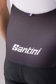 SANTINI Cyklistické nohavice krátke s trakmi - TOUR DE FRANCE 2022 - čierna/zelená