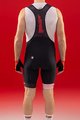 SANTINI Cyklistické nohavice krátke s trakmi - TOUR DE FRANCE 2022 - čierna/červená