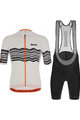 SANTINI Cyklistický krátky dres a krátke nohavice - TONO PROFILO - oranžová/čierna/biela
