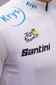 SANTINI Cyklistický dres s krátkym rukávom - TOUR DE FRANCE 2022 - biela