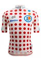 SANTINI Cyklistický dres s krátkym rukávom - TOUR DE FRANCE 2023 - červená/biela