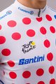 SANTINI Cyklistický dres s krátkym rukávom - TOUR DE FRANCE 2024 - červená/biela