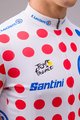 SANTINI Cyklistický dres s krátkym rukávom - TOUR DE FRANCE 2024 - červená/biela