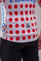 SANTINI Cyklistický dres s krátkym rukávom - TOUR DE FRANCE 2024 - červená/biela