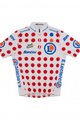SANTINI Cyklistický dres s krátkym rukávom - TOUR DE FRANCE - biela/červená