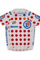 SANTINI Cyklistický dres s krátkym rukávom - TOUR DE FRANCE 2023 - biela/červená