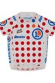 SANTINI Cyklistický dres s krátkym rukávom - TOUR DE FRANCE 2024 - červená/biela