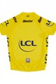SANTINI Cyklistický dres s krátkym rukávom - TOUR DE FRANCE 2024 - žltá