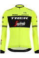 SANTINI Cyklistický dres s dlhým rukávom zimný - TREK 2019 CLASSE WNT - čierna/žltá