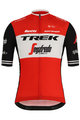 SANTINI Cyklistický dres s krátkym rukávom - TREK 2019 BLEND - červená/biela/čierna