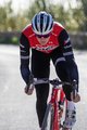 SANTINI Cyklistické nohavice dlhé s trakmi - TREK 2020 WINTER - modrá