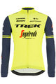 SANTINI Cyklistický dres s dlhým rukávom zimný - TREK 2020 WINTER - žltá/čierna