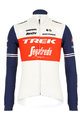 SANTINI Cyklistický dres s dlhým rukávom zimný - TREK 2020 WINTER - červená/biela/modrá