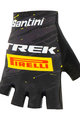 SANTINI Cyklistické rukavice krátkoprsté - TREK PIRELLI 2020 - čierna/žltá