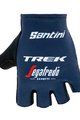 SANTINI Cyklistické rukavice krátkoprsté - TREK SEGAFREDO 2021 - modrá