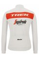 SANTINI Cyklistický dres s dlhým rukávom zimný - TREK SEGAFREDO 2022 WINTER - biela/červená