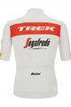 SANTINI Cyklistický dres s krátkym rukávom - TREK SEGAFREDO 2022 FAN LINE - červená/biela