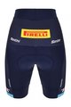 SANTINI Cyklistické nohavice krátke bez trakov - TREK SEGAFREDO 2023 LADY FAN LINE - modrá