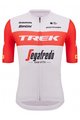 SANTINI Cyklistický dres s krátkym rukávom - TREK SEGAFREDO 2023 FAN LINE - červená/biela