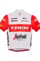 SANTINI Cyklistický dres s krátkym rukávom - TREK 2023 KIDS - červená/biela