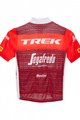 SANTINI Cyklistický dres s krátkym rukávom - TREK 2023 KIDS - červená/biela