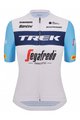 SANTINI Cyklistický dres s krátkym rukávom - TREK SEGAFREDO 2023 LADY FAN LINE - svetlo modrá/biela